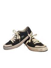 Lacoste sneakers scarpe sportive da barca vintage in tela