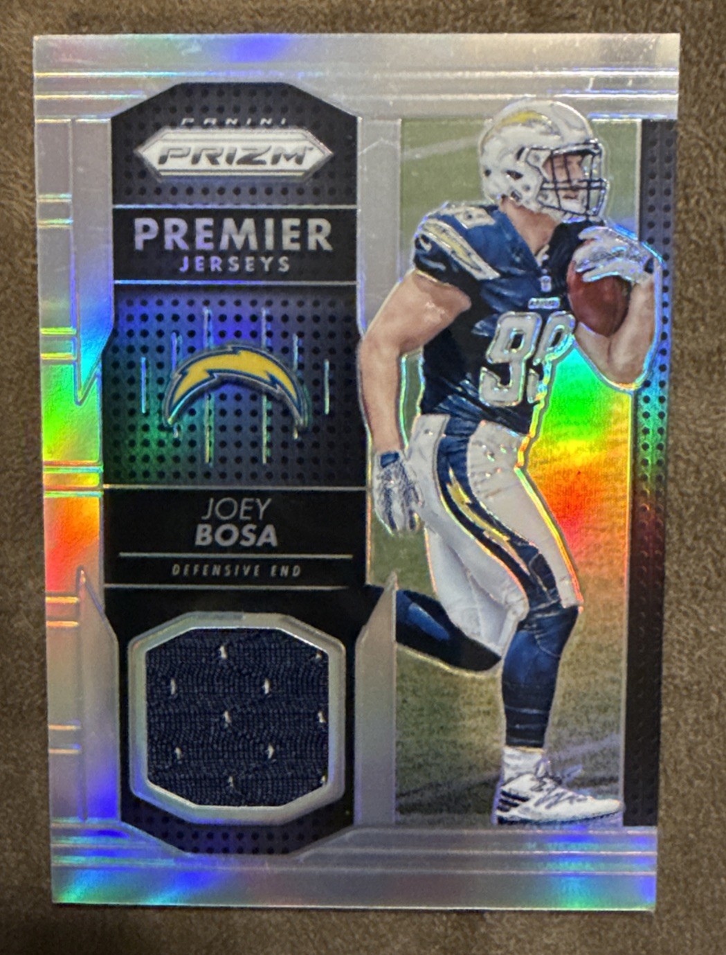 2016 Panini Prizm - Premier Jerseys Joey Bosa #PPJ-JB Silver Prizm (MEM, RC)