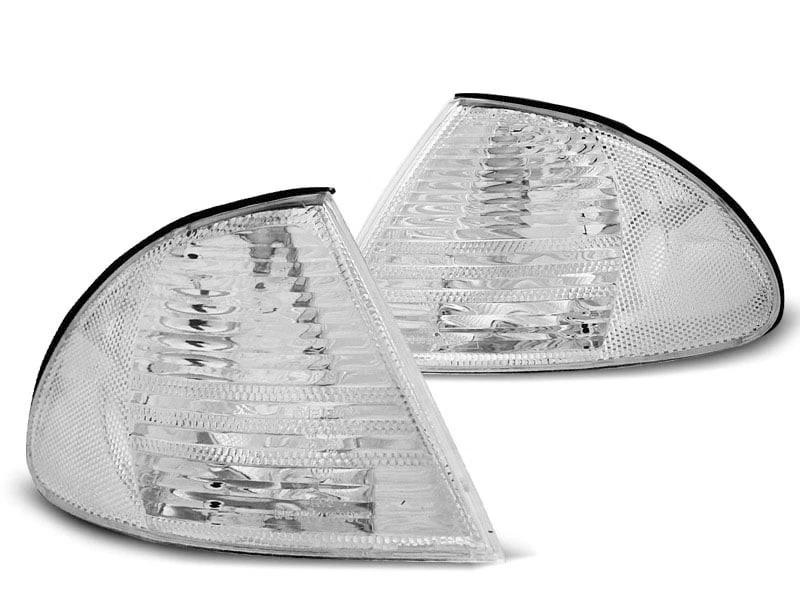 Frontblinker set SET for BMW 3 Series 3er E46 1998-2001 Chrom DEPO AU KPBM24WP X - Image 3 of 4