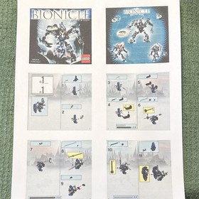 LEGO BIONICLE Krekka 8623 Bulk Lot Figure Dark Blue Silver Black Parts