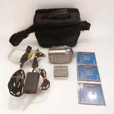 Canon DC100 Camcorder, Extras/ Battery/AC Charger/3 New DVD-R Bag Tested Working