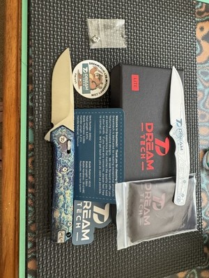 Dreamtech D4032TF Lightning Anodized Titanium VG10 Blade Crossbar Lock Knife