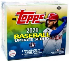 2020 TOPPS UPDATE SERIES BASEBALL JUMBO 6 BOX CASE BLOWOUT CARDS