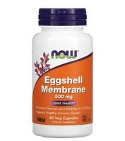 Now Foods Eierschalenmembran, 500 Mg, 60 Vegetarische Kapseln