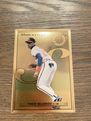 1996 Leaf Preferred #27 Fred McGriff Steel Gold