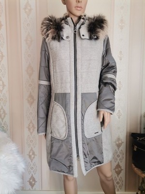 Hochwertiger SPORTALM MANTEL Jacke Jacket Trenchcoat Grau M 38 STORMY Wollmantel