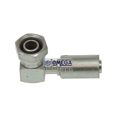 A/C Refrigerant Hose Fitting Omega Environmental 35-R1323-STL-SD