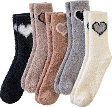Womens Fuzzy Socks Fluffy Warm Slipper Winter Comfy Thermal Cozy Plush Sleep Hom