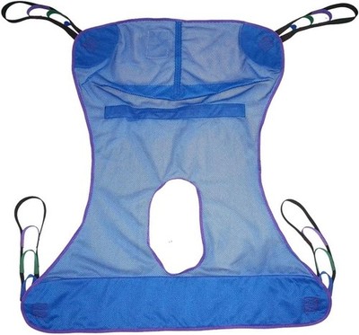 Universal Full Body Mesh Lift Sling with Commode Opening Polyester Slings for