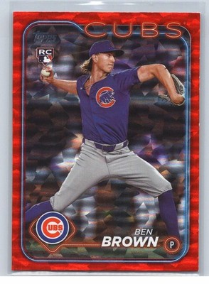 Ben Brown RC 165/199 [Red Foilboard] 2024 Topps Update #US183 Chicago Cubs