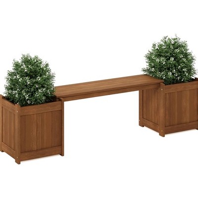 FG16011 Tioman Hardwood Flower Box, Brown