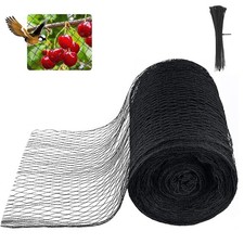 mychoiii Bird Netting for Garden 25 x 50 FT, 1" Mesh Heavy Duty HDPE Garden N...