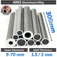 300mm Length Aluminium Round Tube Pipe 1.5mm 2.0mm Wall Thickness 6063t6 300mm Length Aluminium Round Tube Pipe 1.5mm 2.0mm Wall Thickness 6063t6