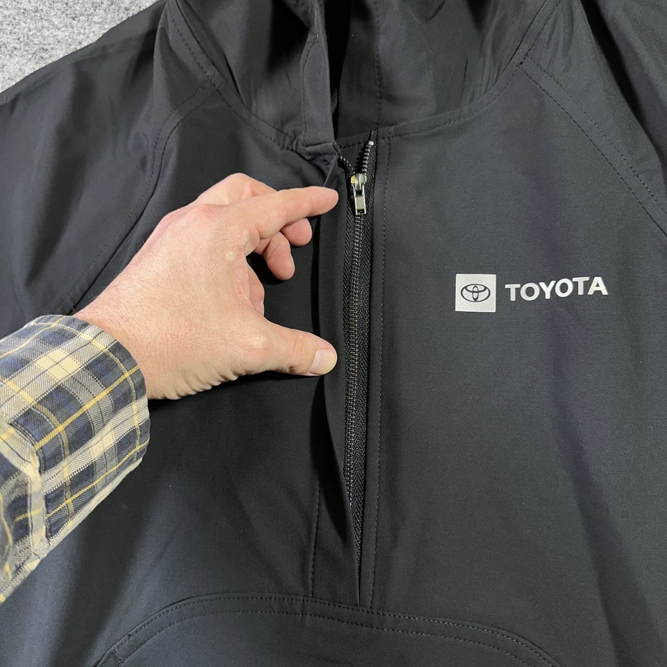 Toyota Ogio Connection Anorak Jacket Women's Medium Black Softshell Hooded Logo - Image 4 of 4
