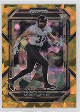 2023 Panini Prizm Draft Picks Gold Ice Prizm Andre Carter II #192 7l6