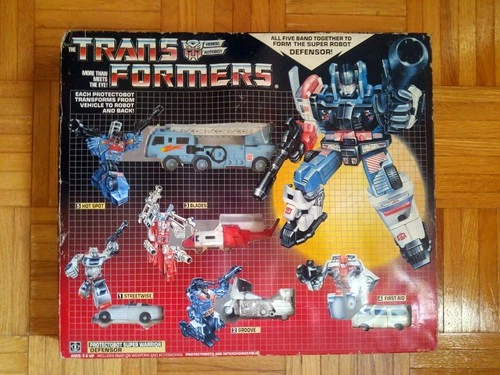 Vintage Original  1986 G1 TRANSFORMERS DEFENSOR GIFTSET, Complete, PROTECTOBOTS