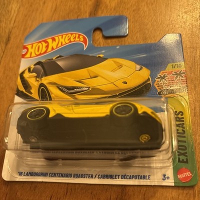 Hotwheels   16  Lamborghini Centenario Roadster Gelb   HW Exotics Neu und Ovp