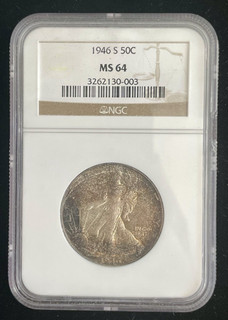 NGC 1946 S US Walking Liberty Half Dollar 50 Cent MS 64