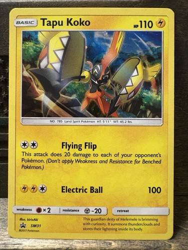 Tapu Koko - SM31 Holo Promo Sun & Moon Promo Pokemon Holo NM