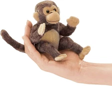 Mini Monkey Finger Puppet , Brown