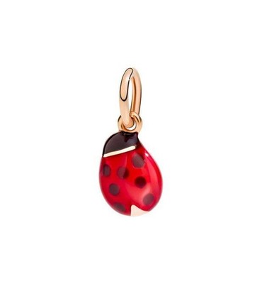 Dodo Marienkäfer Anhänger DMCOC/9/K Roségold Emaille Ros Charm DMB9009_LADYS_ERO9R