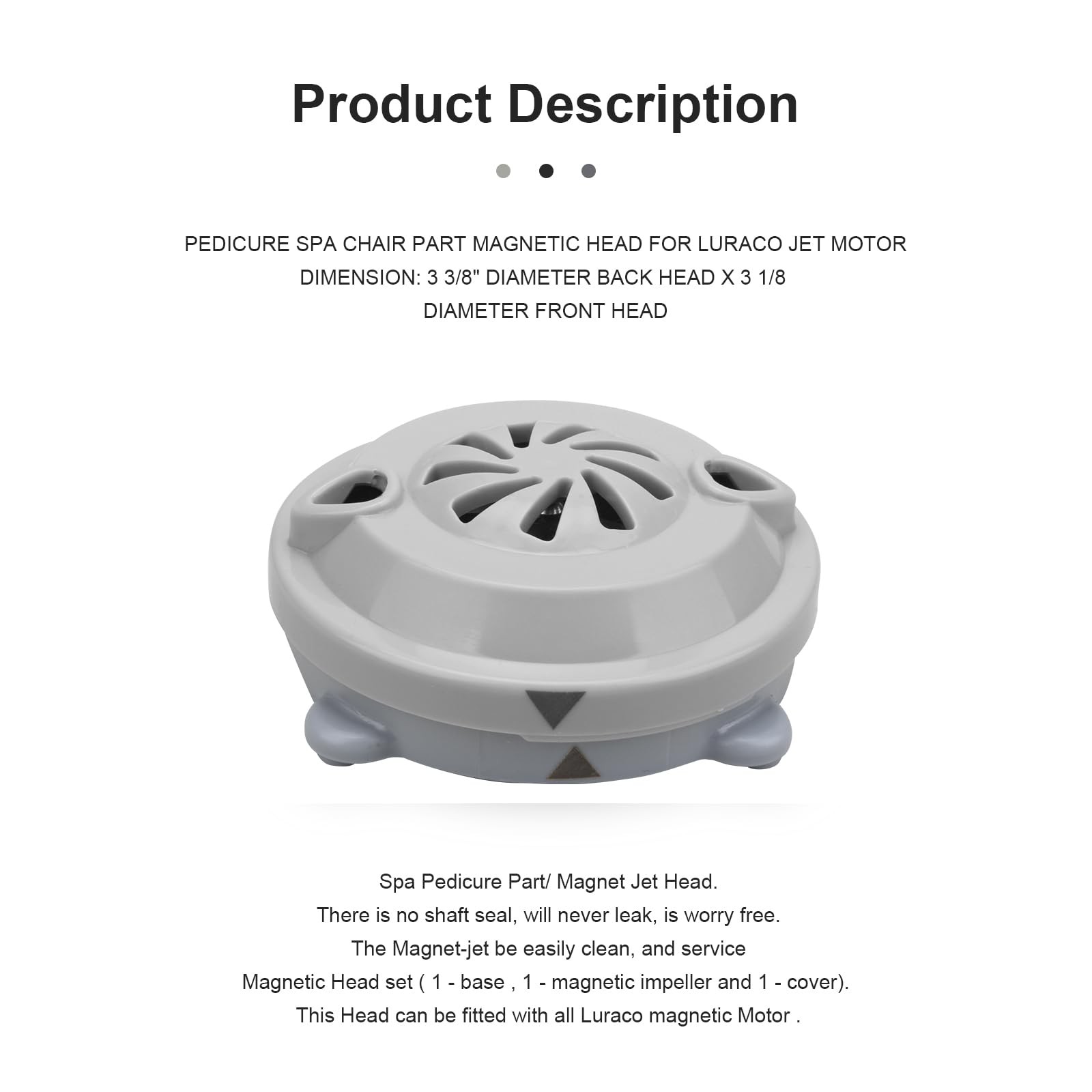 BF-004 Pipeless Magnetic Jet Head Motor for Pedicure Spa Chair Part,Universal...