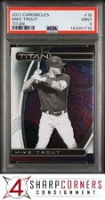 2021 PANINI CHRONICLES TITAN #16 MIKE TROUT POP 3 PSA 9