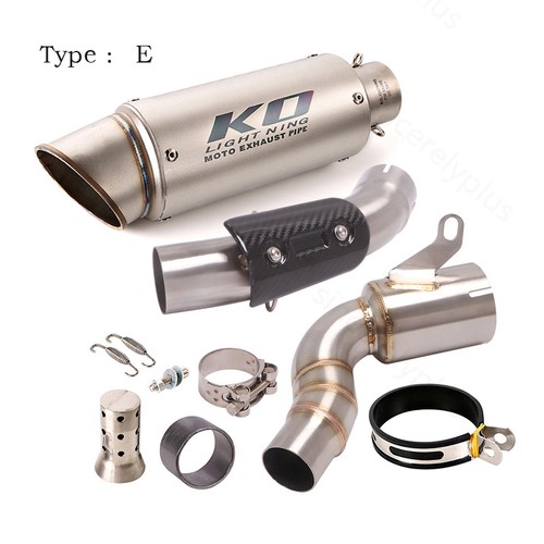 Exhaust Mid Pipe Black Mufflers System Modified For Duke 250 390 RC390 2021-2023 - Picture 7 of 18