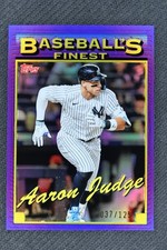 2024 Topps Finest AARON JUDGE Purple Refractor /125 #93-10 New York Yankees BH