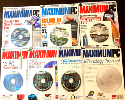 Maximum PC Magazine LOT of 7 Issues - 6 CDs 2008   ''Minimum BS''          Lot # 4
