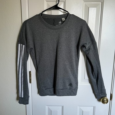 Adidas Women Response L Long Sleeve Active Running Top, Grey White, Size XXS
