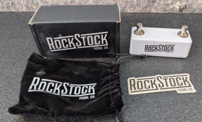 Rock Stock Dual Foot Switch Pedal - Versatile TRS Auxiliary Guitar Arctic White
