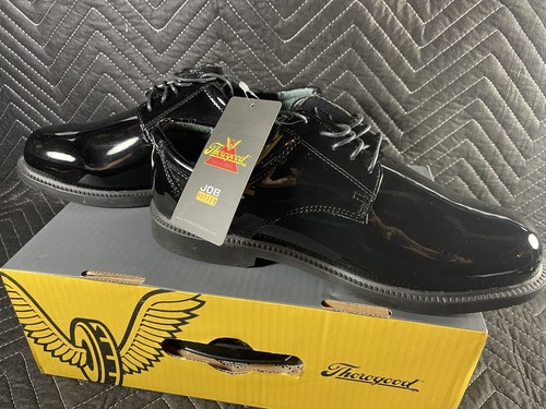 Mens Dress Shoes 11 Wide NIB Thorogood 831–6031 Poromeric Academy Oxford Gloss - Picture 8 of 17
