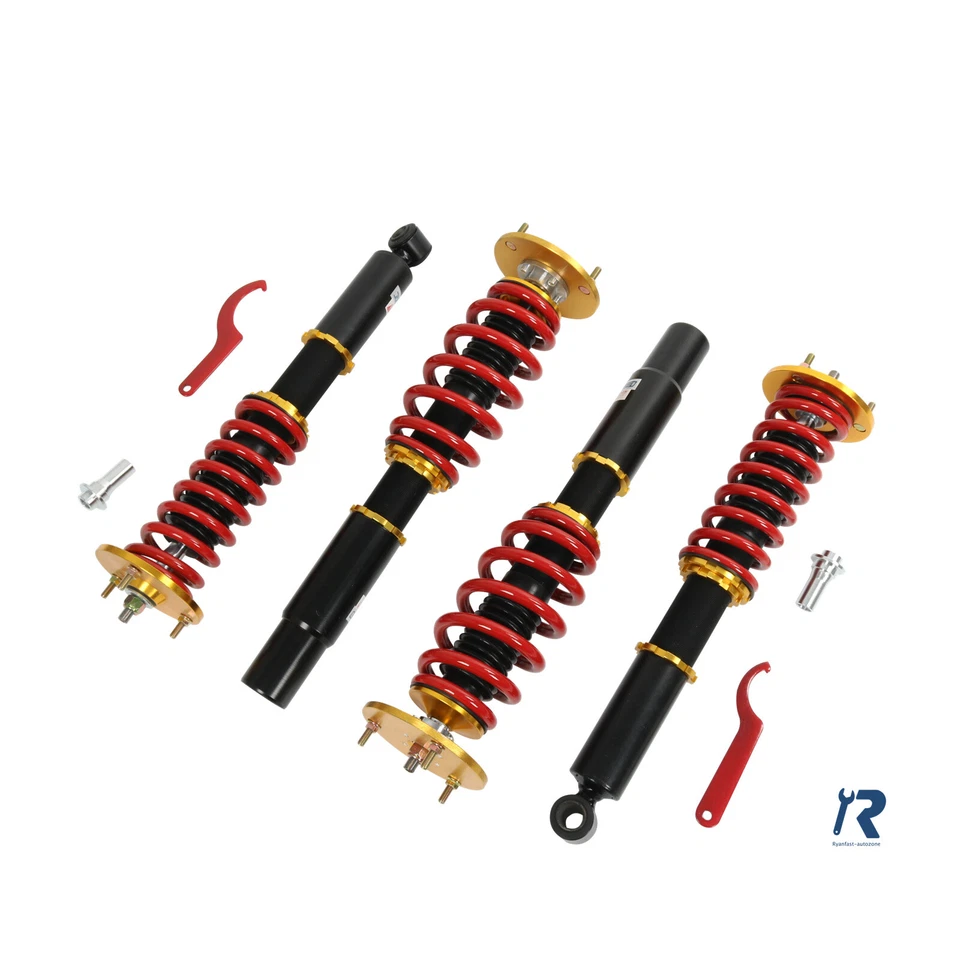 Coilovers Amortiguador Puntales Ajustables Ajuste de altura para BMW serie 5 E60 2004-2010 sedán tracción trasera Foto 3 de 4