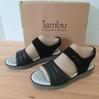 Jambu Africa Womens Size 8.5 M Black Suede Leather Sandals