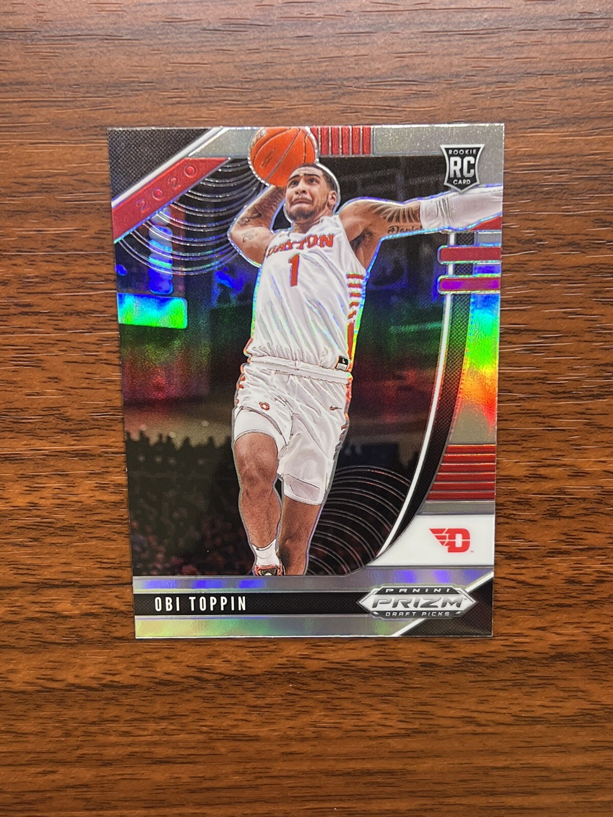 2020-21 Prizm Draft Picks Basketball Obi Toppin SILVER ROOKIE #7 Panini Dayton