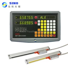 Original Sino SDS2MS 2 axis digital readout DRO kit+2 pcs KA300 linear scale