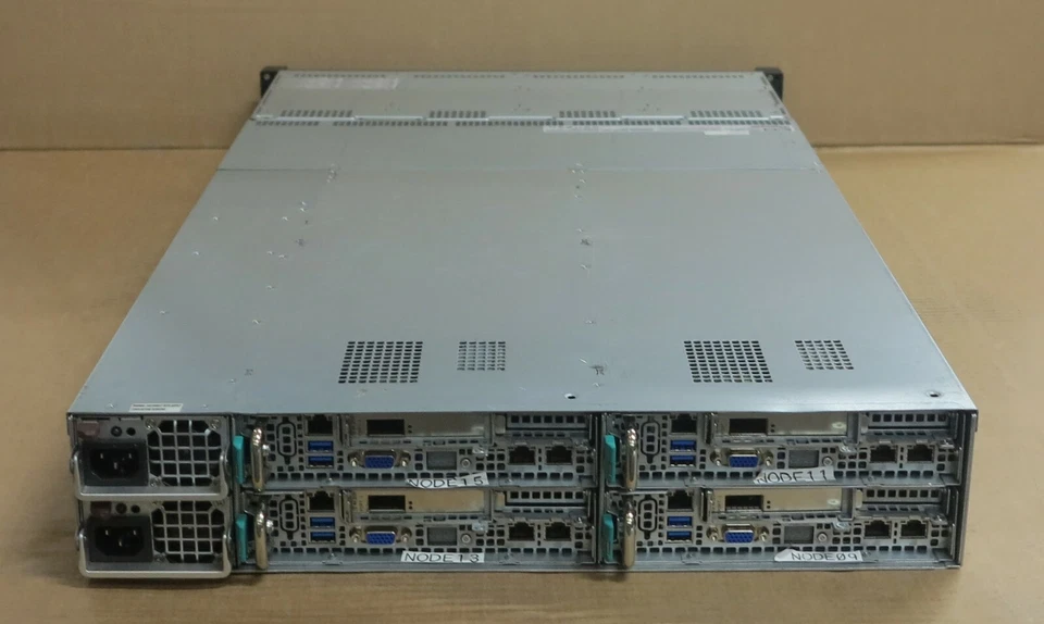 ASUS RS720Q-E8-RS12 2U 4 node server 4x RS720Q each supports 2 x E5-2600 V3 V4 - Image 2 of 4