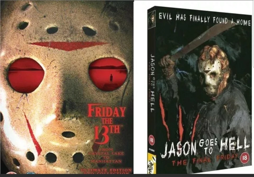 FRIDAY THE 13TH COMPLETE MOVIE 1- 9 DVD COLLECTION Part 1 2 3 4 5 6 7 8 9 UK Rel - Image 2 of 2