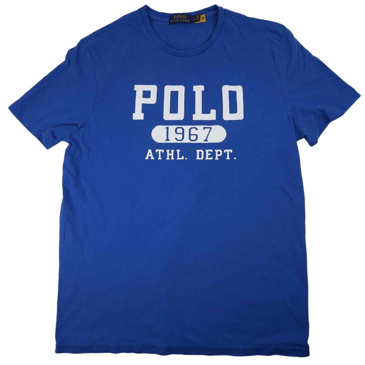 Polo Ralph Lauren Mens Large Spellout Graphic T Shirt Blue