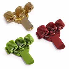 Triple Metal Pen Holder with Pocket Clip Ideal For Nurses Gold/Red/Green 3 Pack