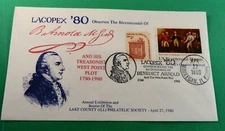 Stamp Expo / Exhibition Cover: LACOPEX 1980 - WAUKEGAN IL BENEDICT ARNOLD