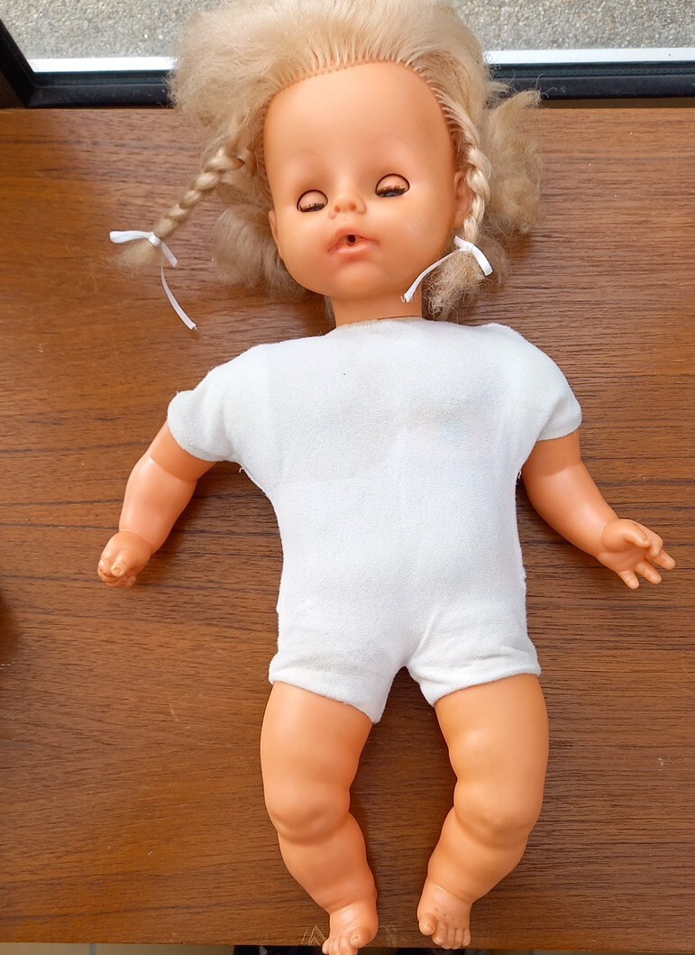 Poupée ancienne Raynal garçon – années 50/60 – yeux dormeurs - Collection