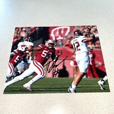 T.J. EDWARDS #53 autographed signed 8X10 UW WISCONSIN BADGERS FOOTBALL NFL TJ