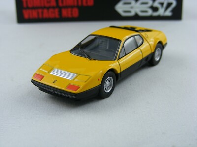 '76 Ferrari BB 512 in gelb, Tomytec Tomica Limited Vintage Neo, 1/64