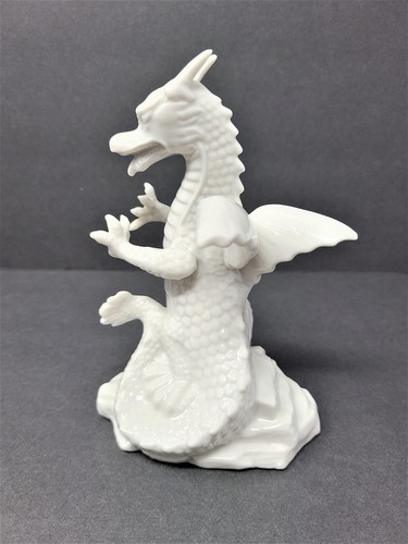 Winged Porcelain  Dragon - 6 3/4" Tall