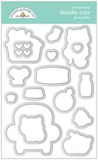 Crafts Doodlebug Doodle Cuts Metal Die Set Pretty Kitty Cats Chair Milk Mouse