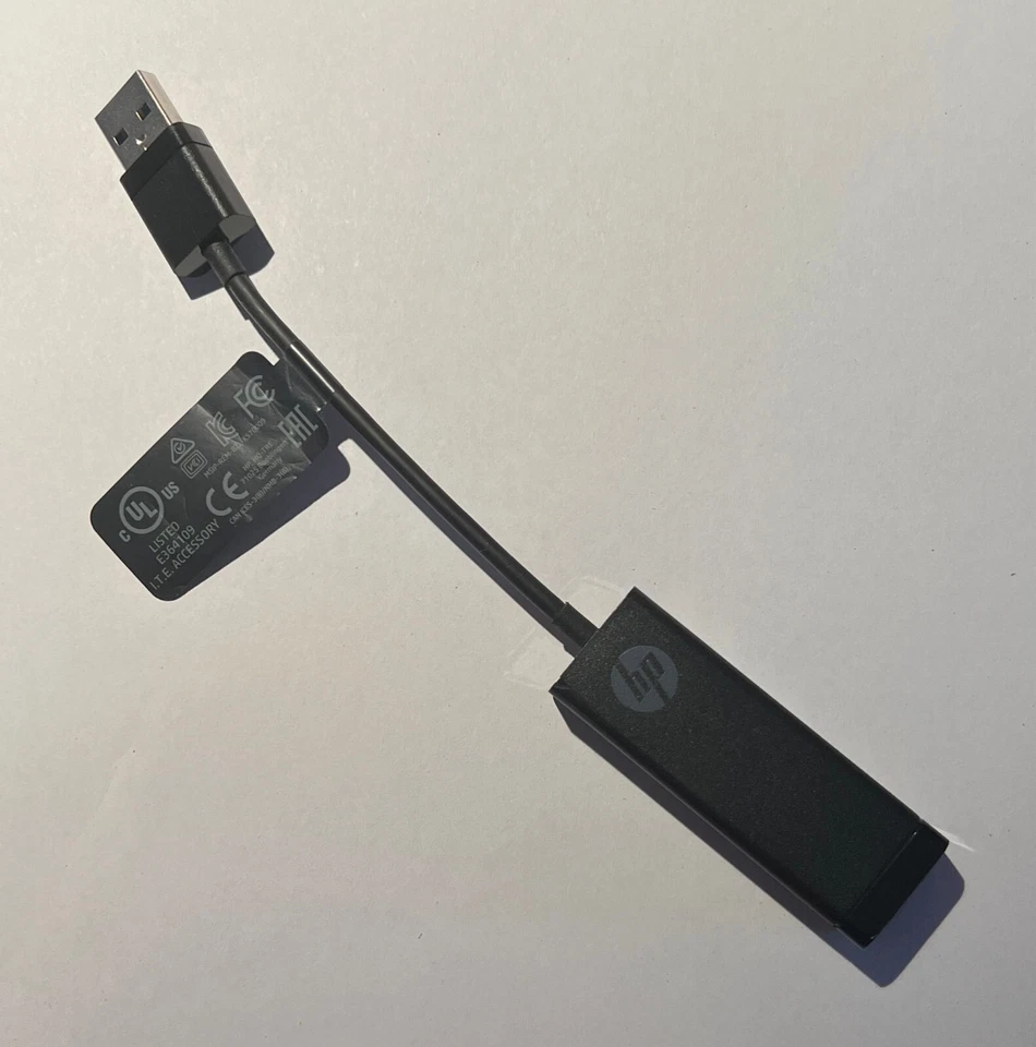 HP USB to Gigabit RJ45 Adapter - p/n 829834-001
