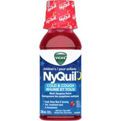 Vicks Children's Cold & Cough Multi-Symptom Relief Syrup, Berry