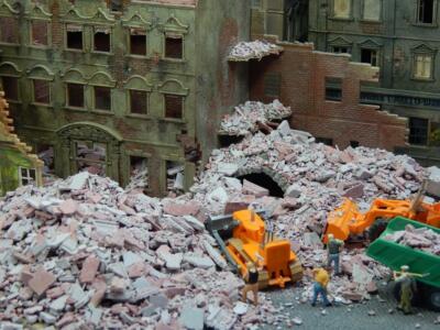 Juweela 28147 Bauschutt / Trümmer grau/rot - 1:87 - 25g - Neu - OVP